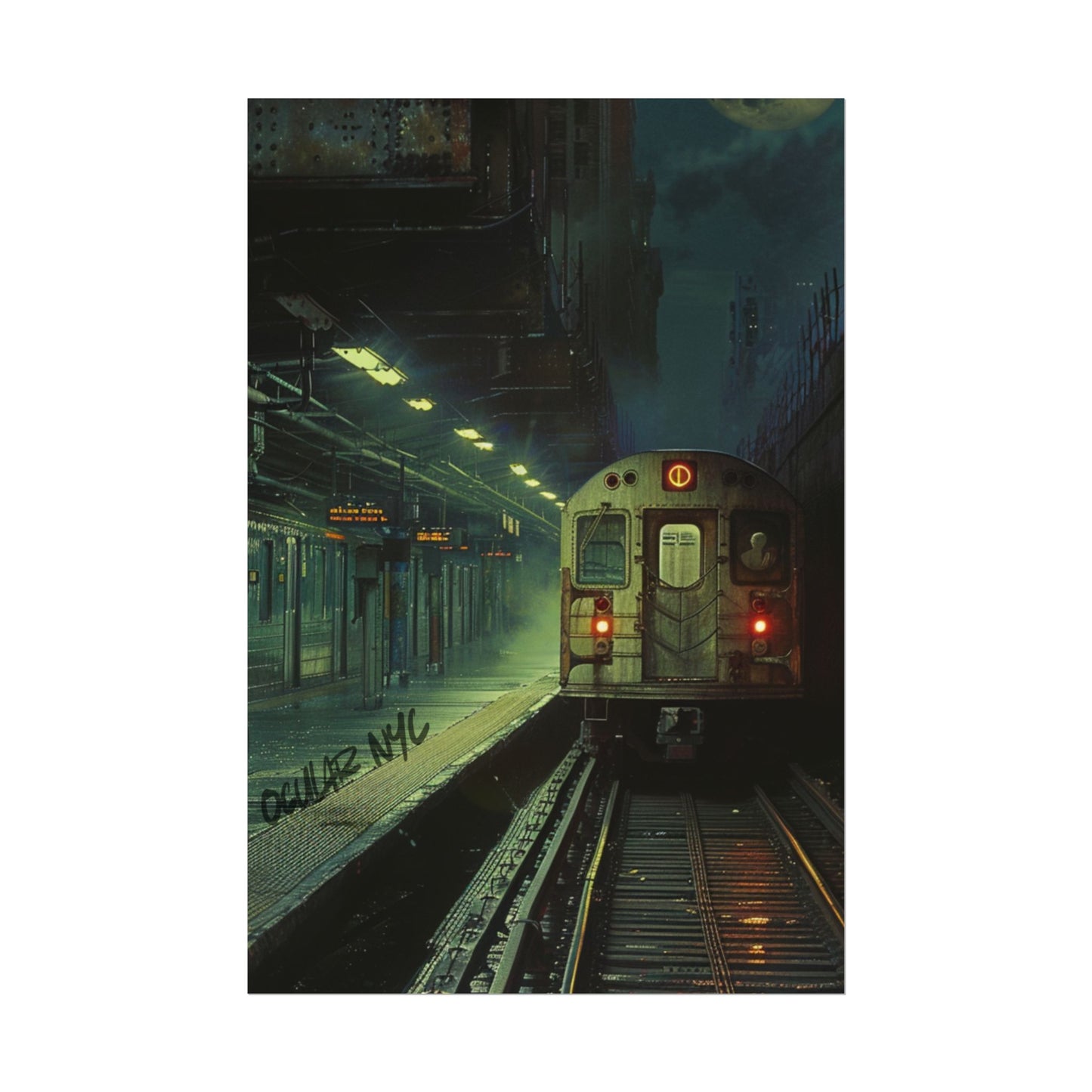 NYC Mystic Train Rolled Poster