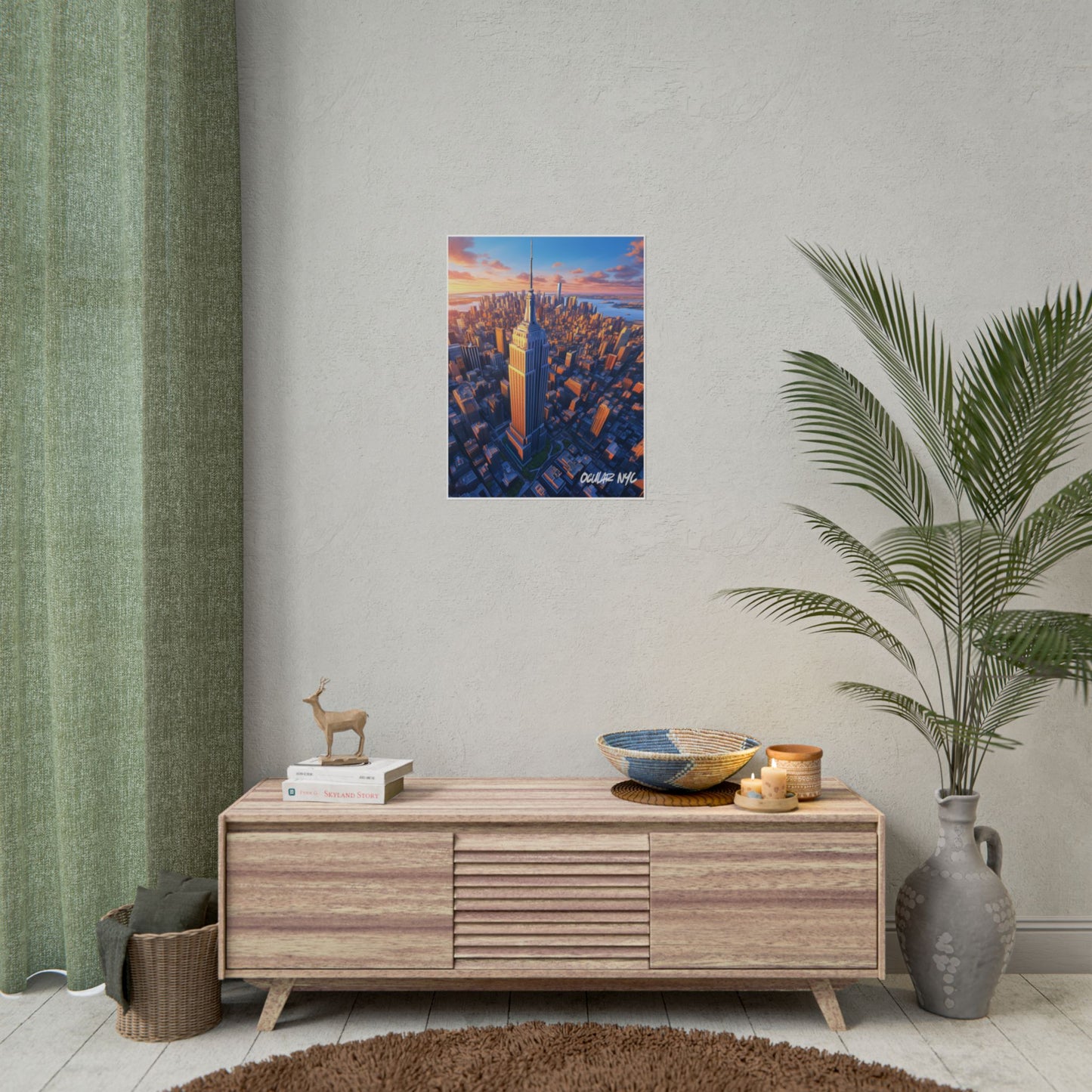 NYC Empire State Building Rolled Poster - Urban Wall Art