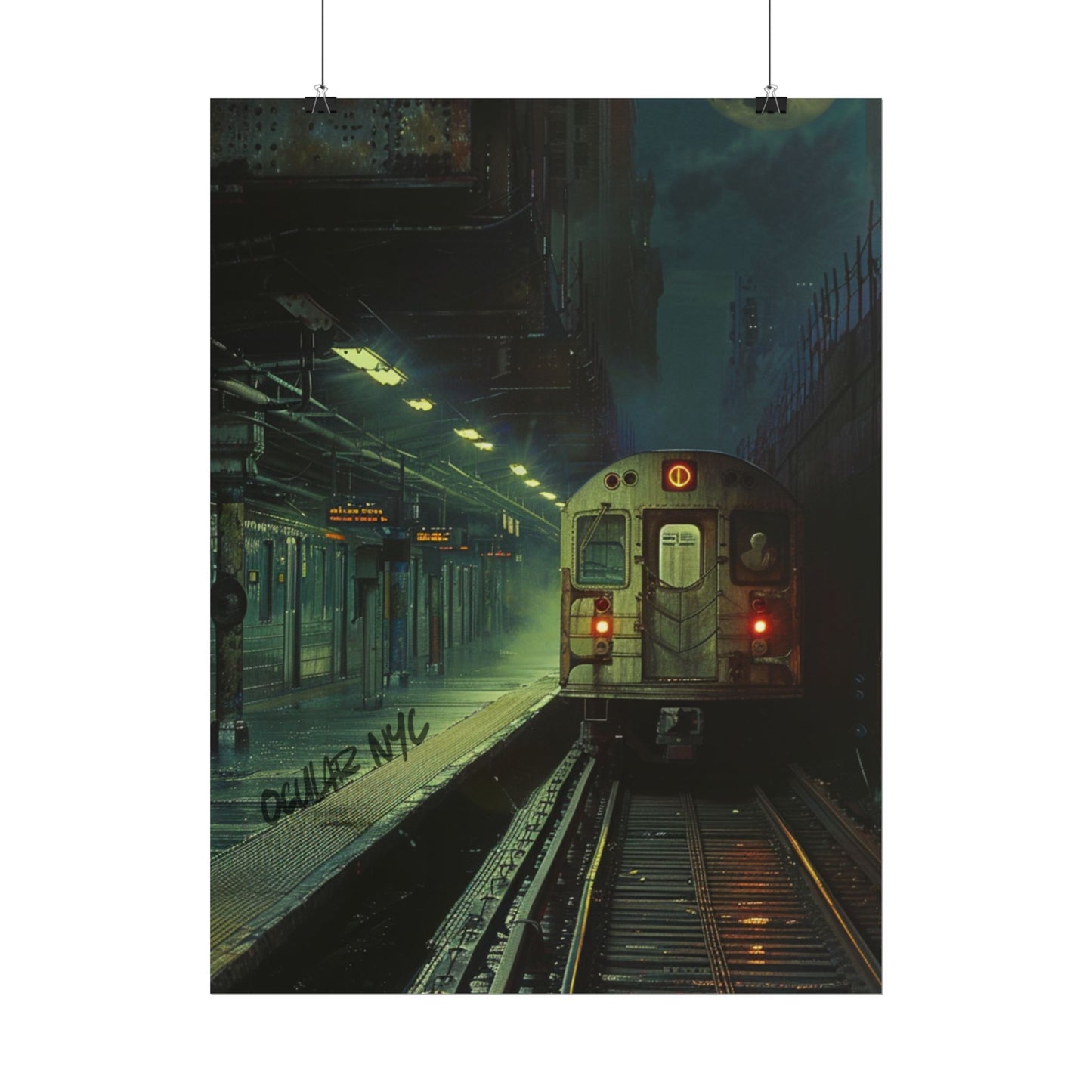 NYC Mystic Train Rolled Poster