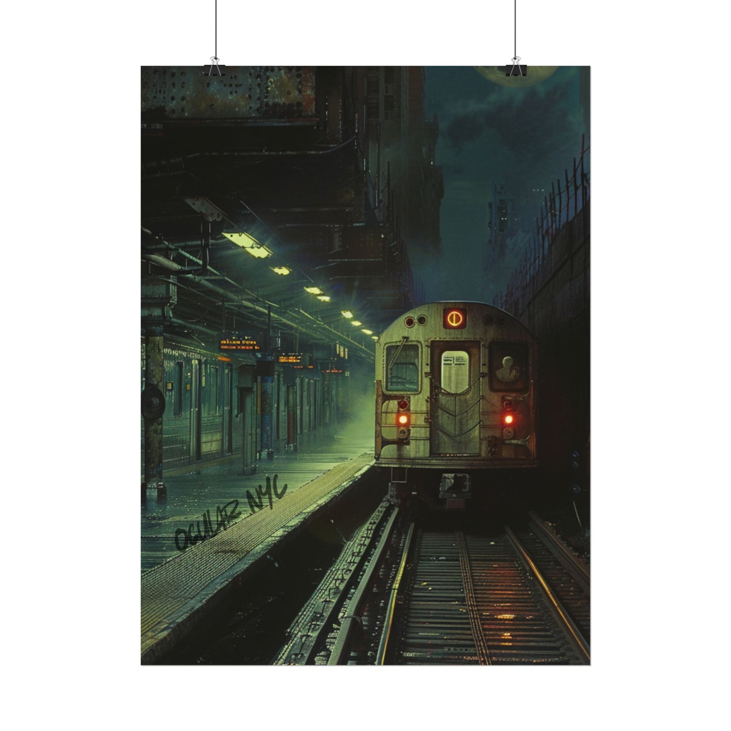 NYC Mystic Train Rolled Poster