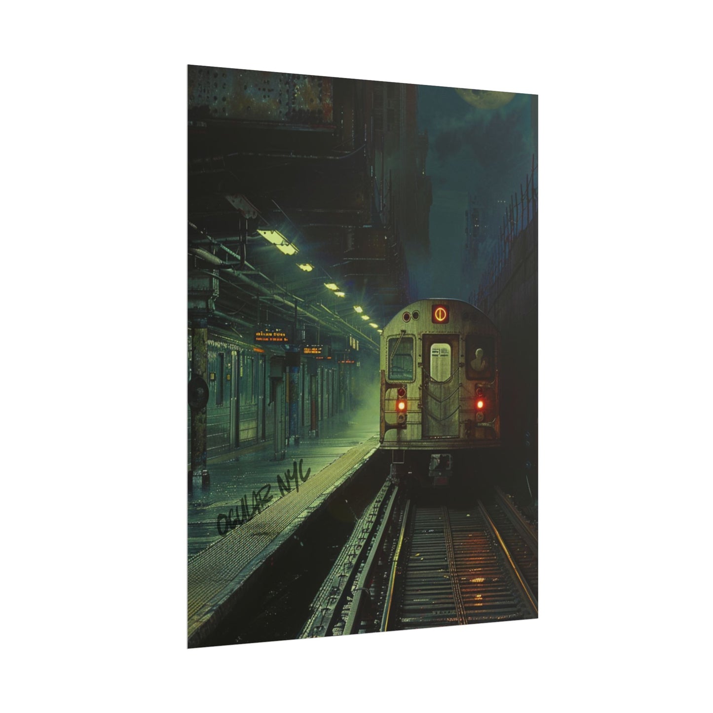NYC Mystic Train Rolled Poster