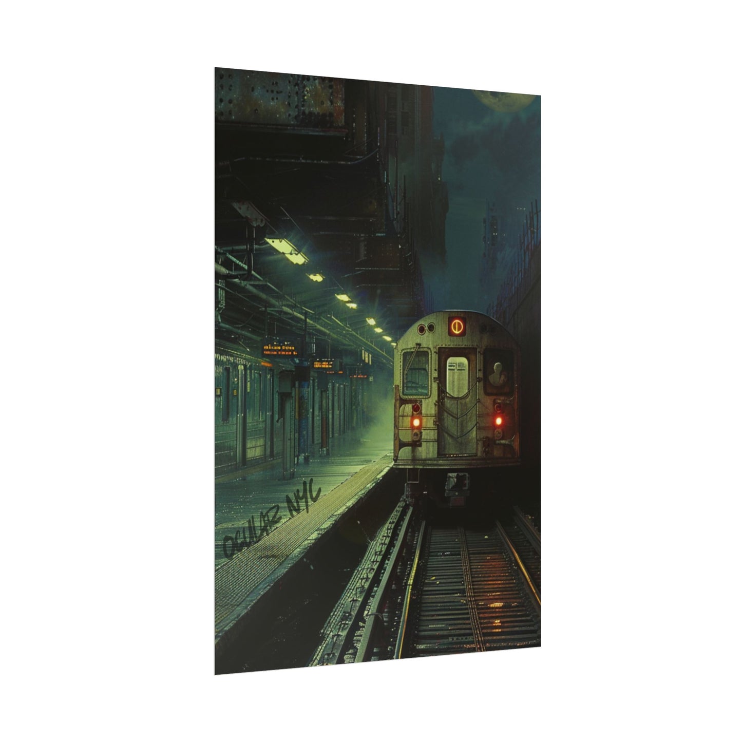 NYC Mystic Train Rolled Poster