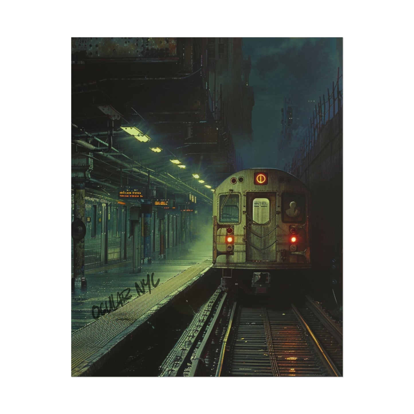 NYC Mystic Train Rolled Poster