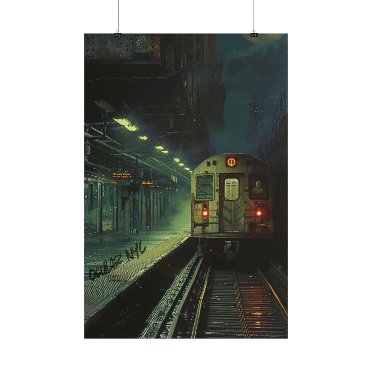 NYC Mystic Train Rolled Poster