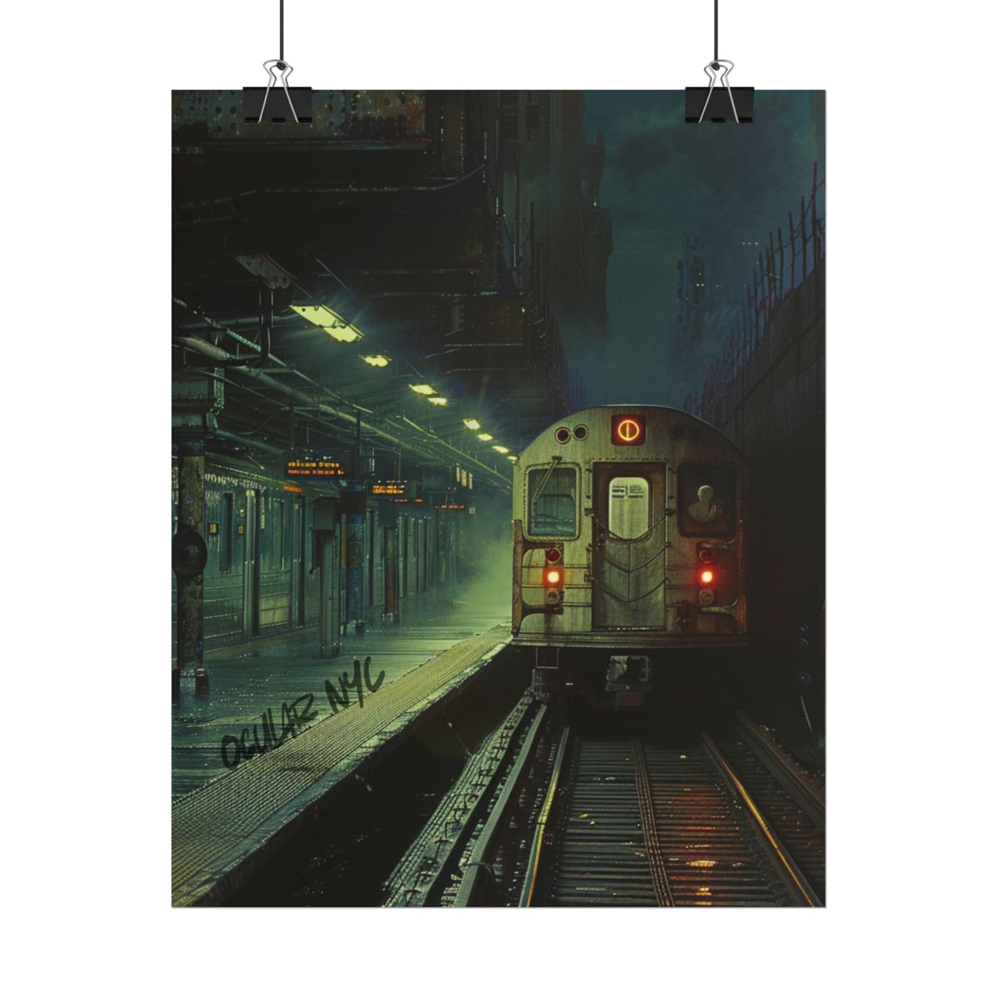 NYC Mystic Train Rolled Poster