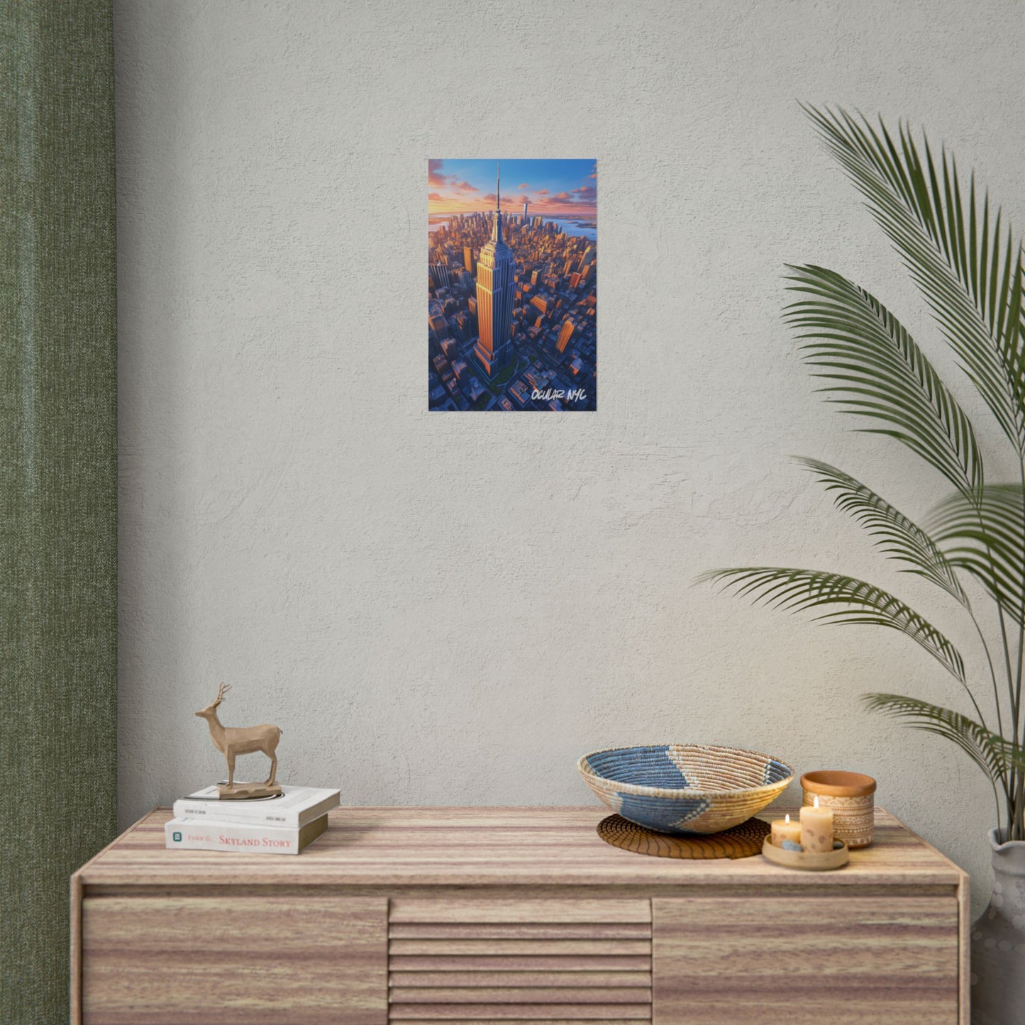 NYC Empire State Building Rolled Poster - Urban Wall Art