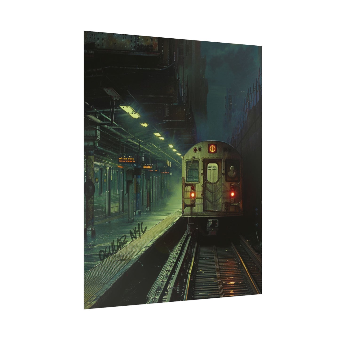 NYC Mystic Train Rolled Poster