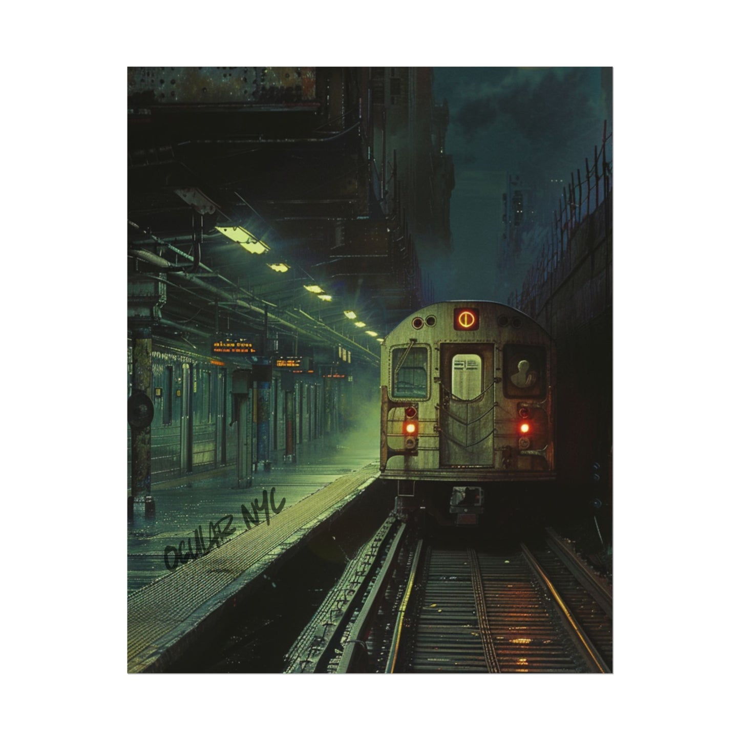NYC Mystic Train Rolled Poster