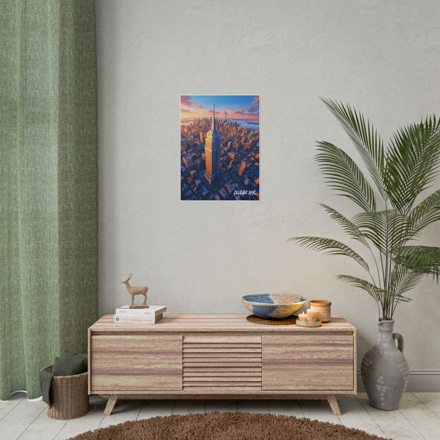 NYC Empire State Building Rolled Poster - Urban Wall Art