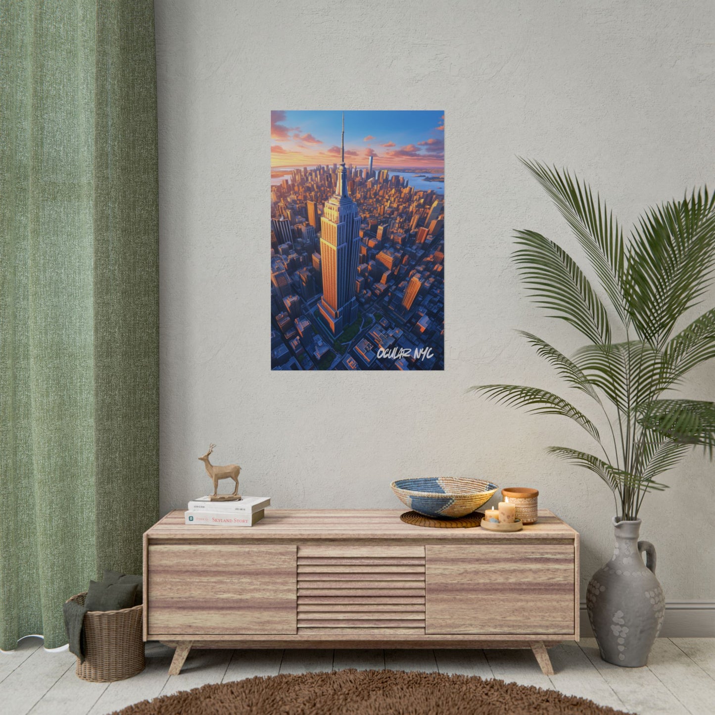 NYC Empire State Building Rolled Poster - Urban Wall Art