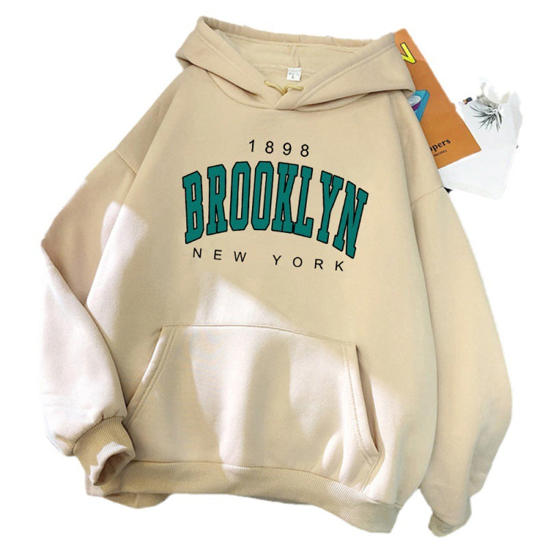 Brooklyn New York Printed Women Hoodie