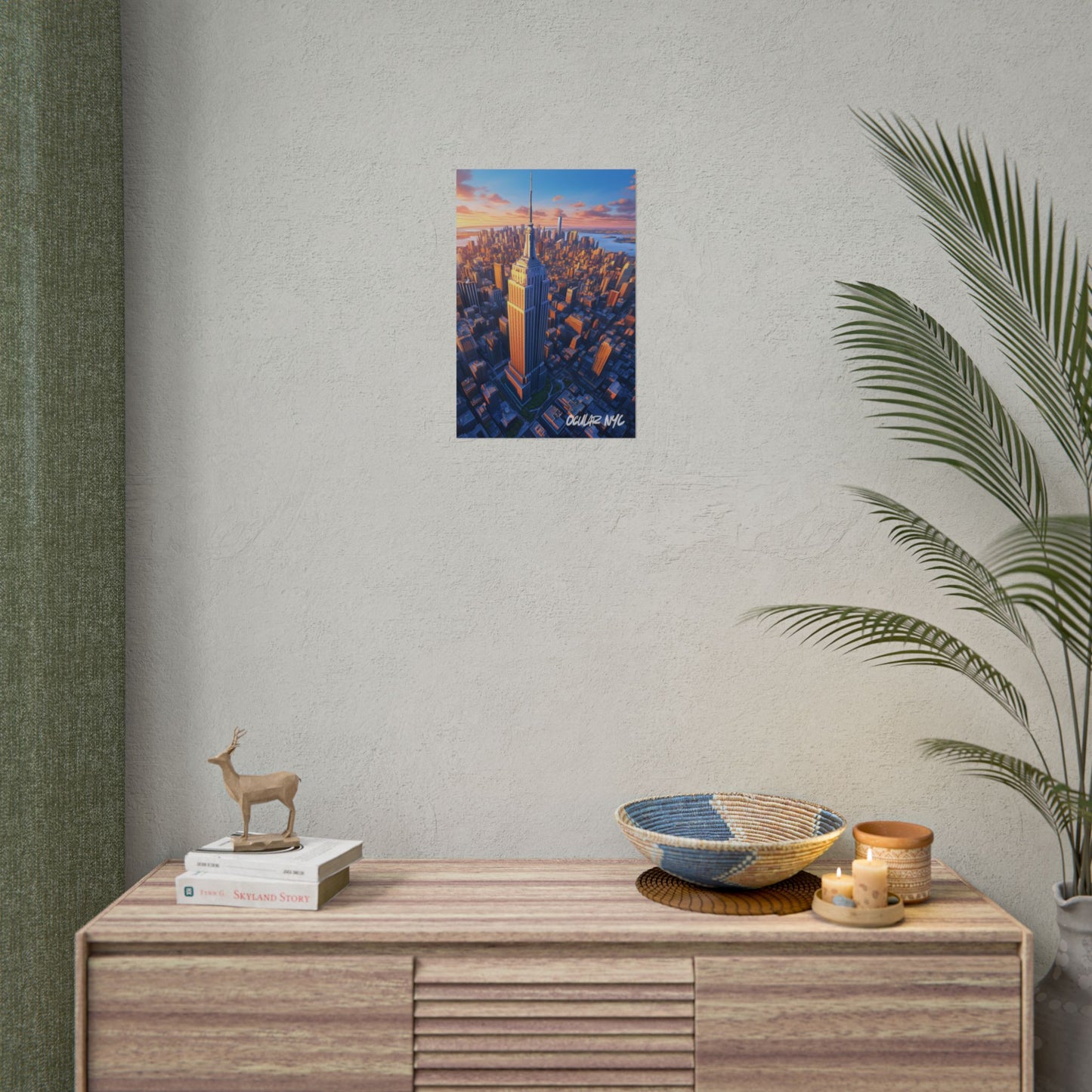NYC Empire State Building Rolled Poster - Urban Wall Art