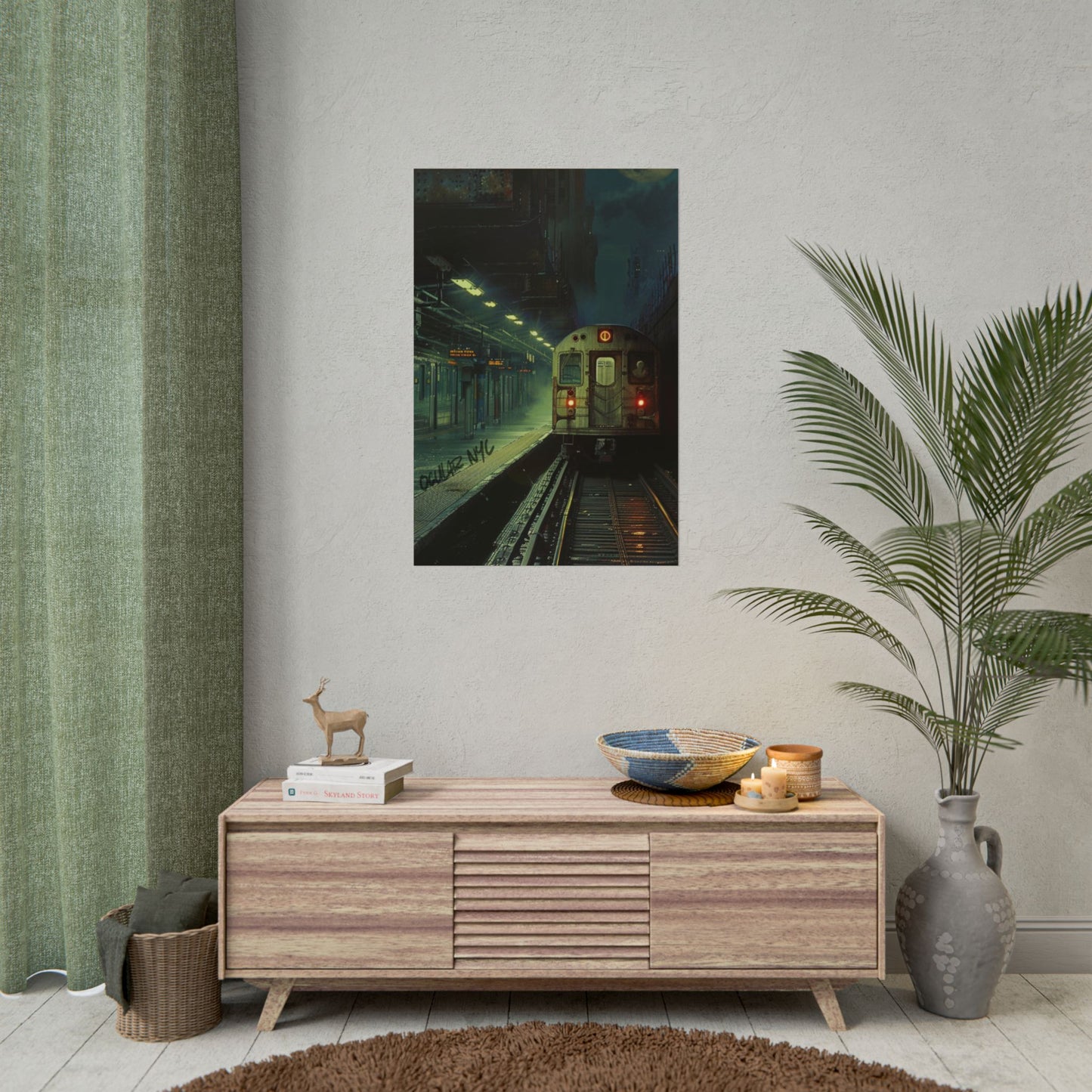 NYC Mystic Train Rolled Poster