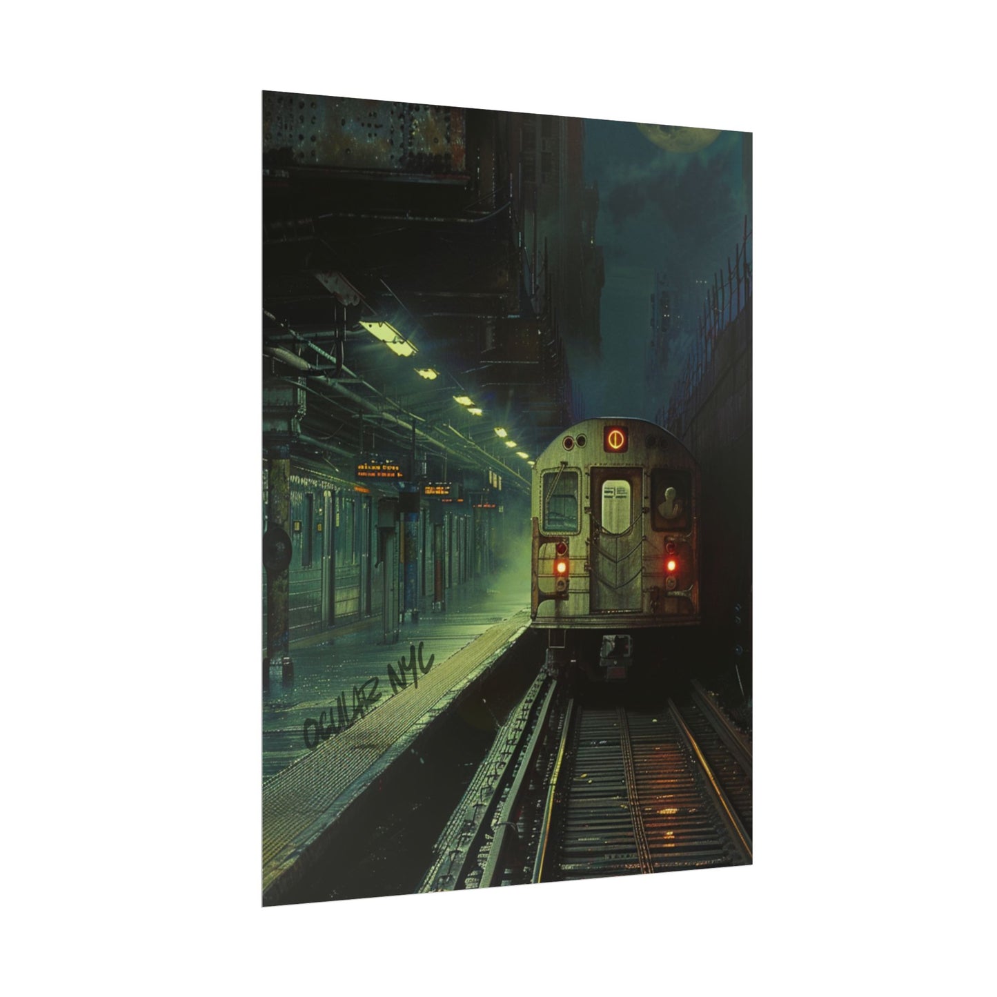 NYC Mystic Train Rolled Poster