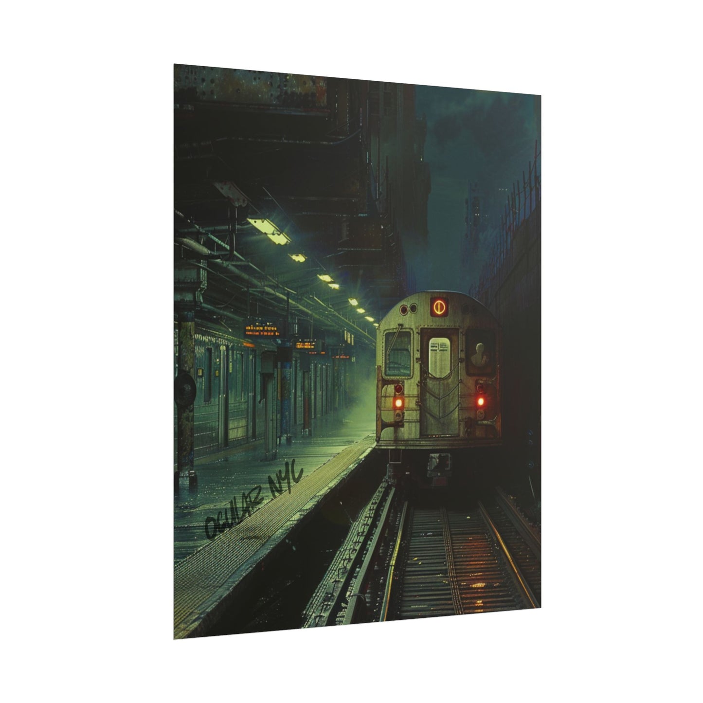 NYC Mystic Train Rolled Poster