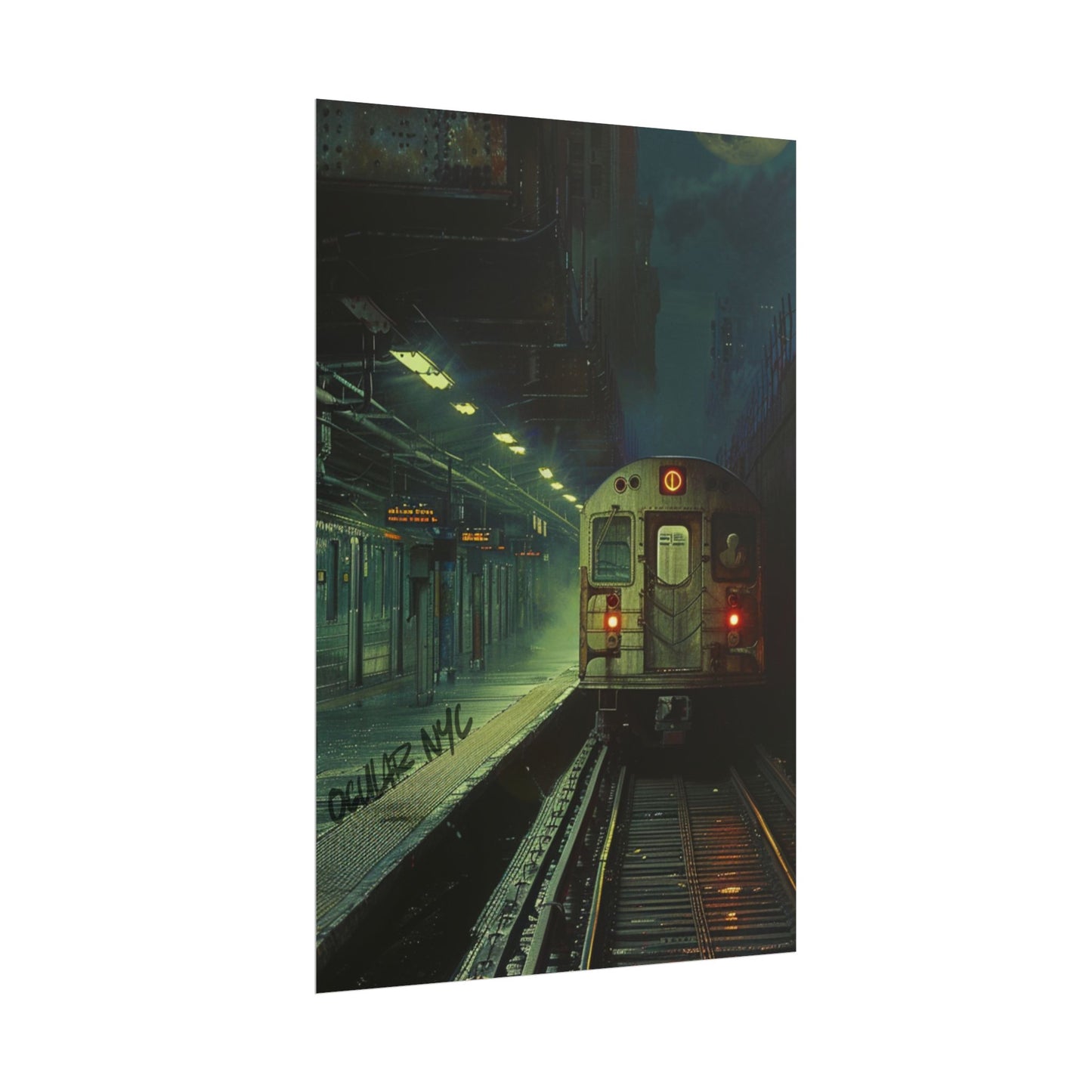 NYC Mystic Train Rolled Poster