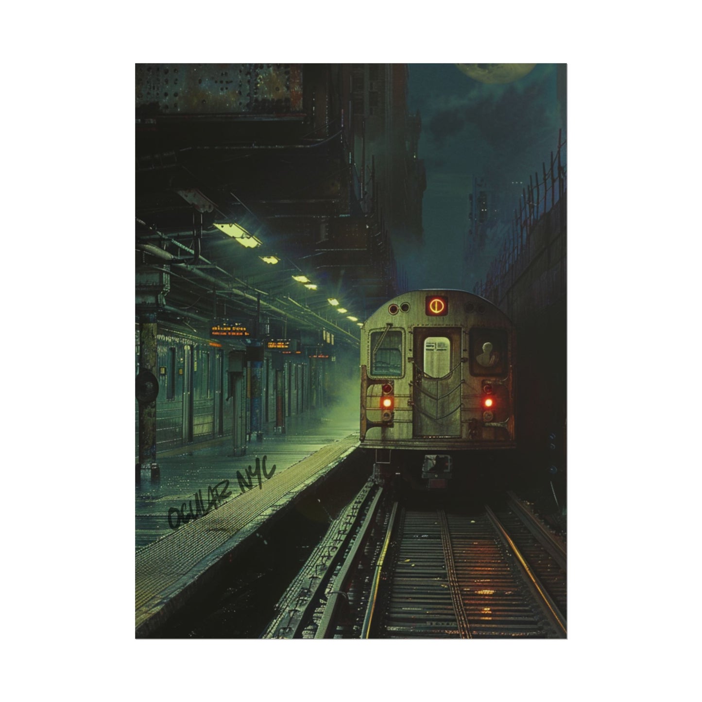 NYC Mystic Train Rolled Poster