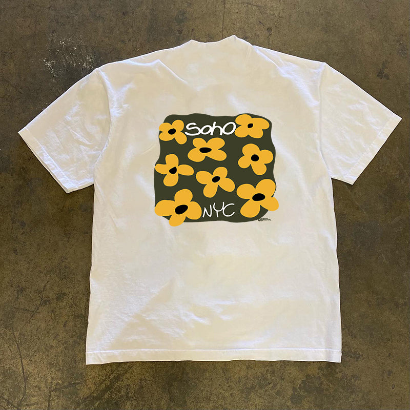 New York District Unisex Flower Couple Top
