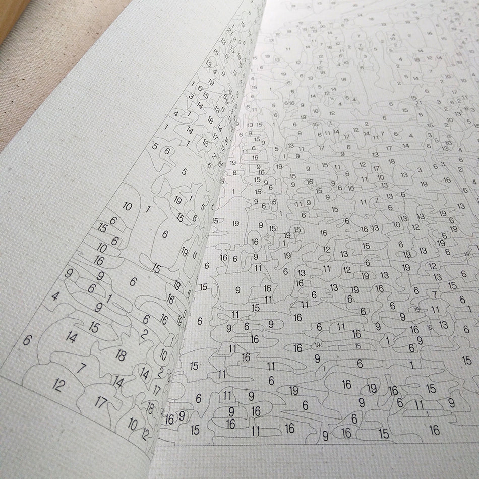 DIY-New York City Night Wall Painting