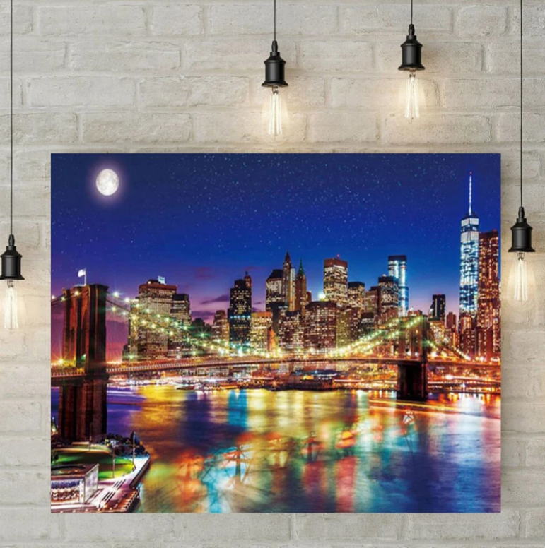 DIY-5D Diamond Painting - NYC Brooklyn Bridge