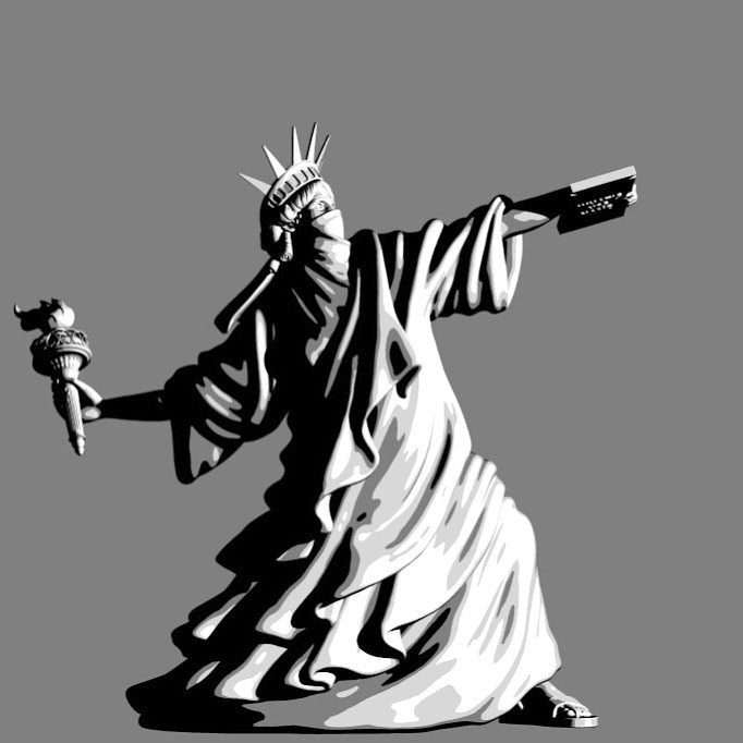 American Rebel Lady of Liberty Statue