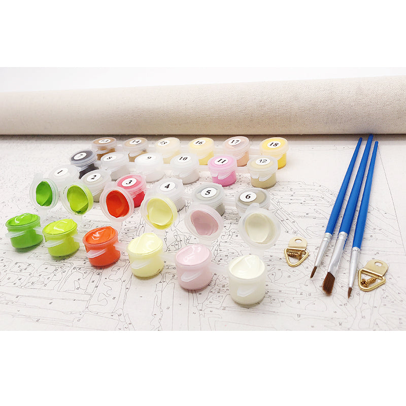 DIY-New York City Night Wall Painting