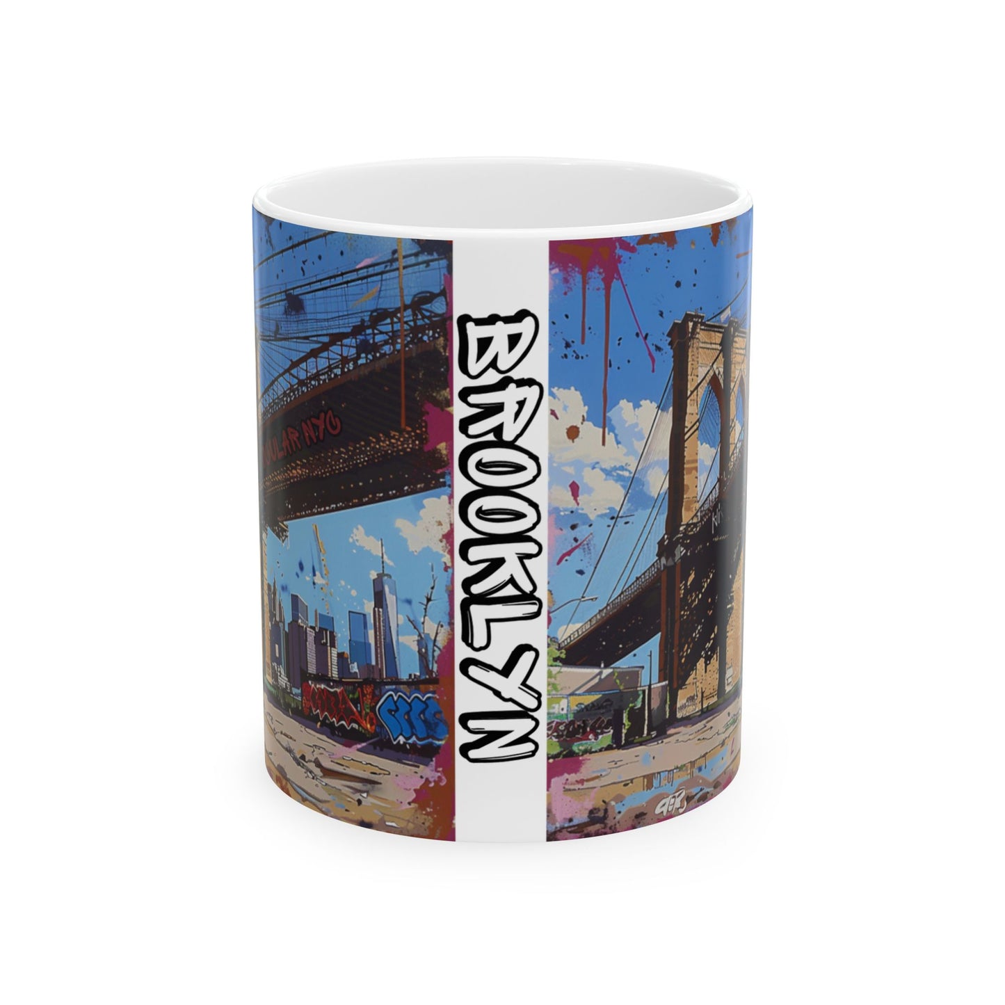 OCNY Exclusive Brooklyn Bridge Ceramic Mug, (11oz, 15oz)