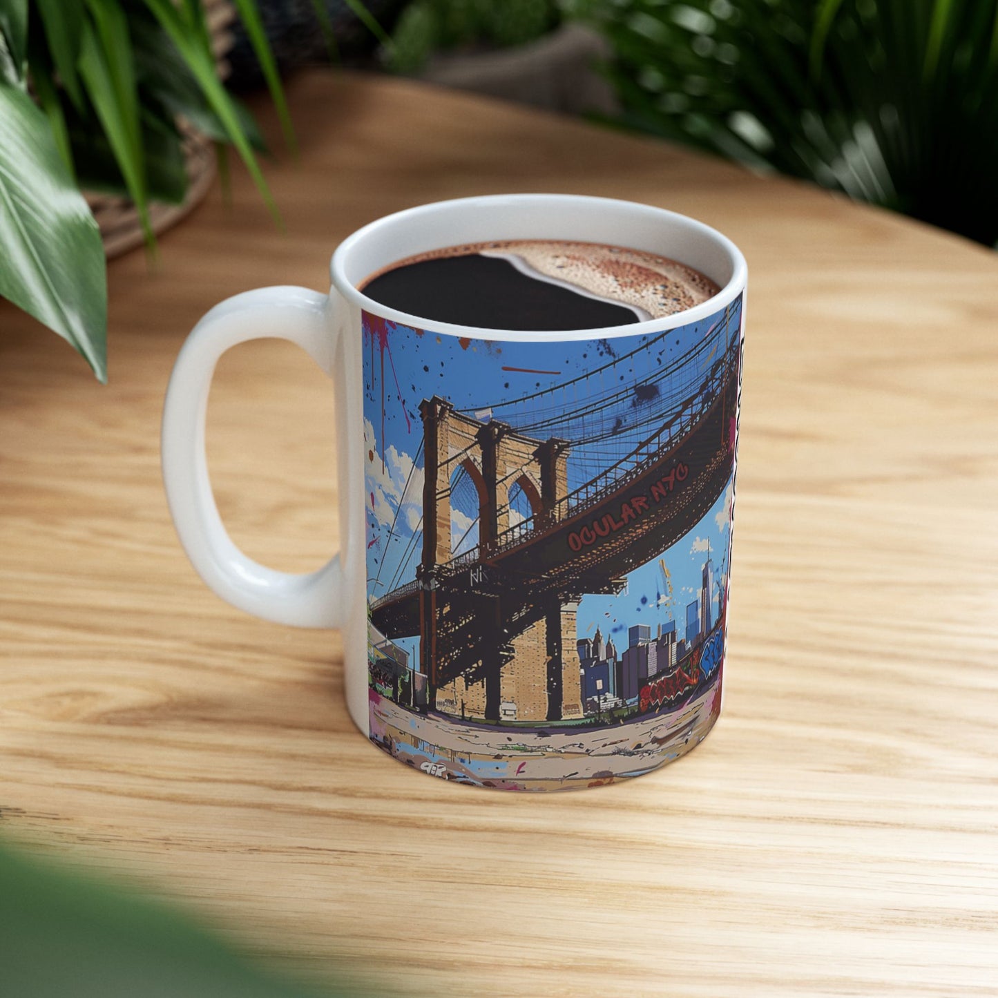 OCNY Exclusive Brooklyn Bridge Ceramic Mug, (11oz, 15oz)