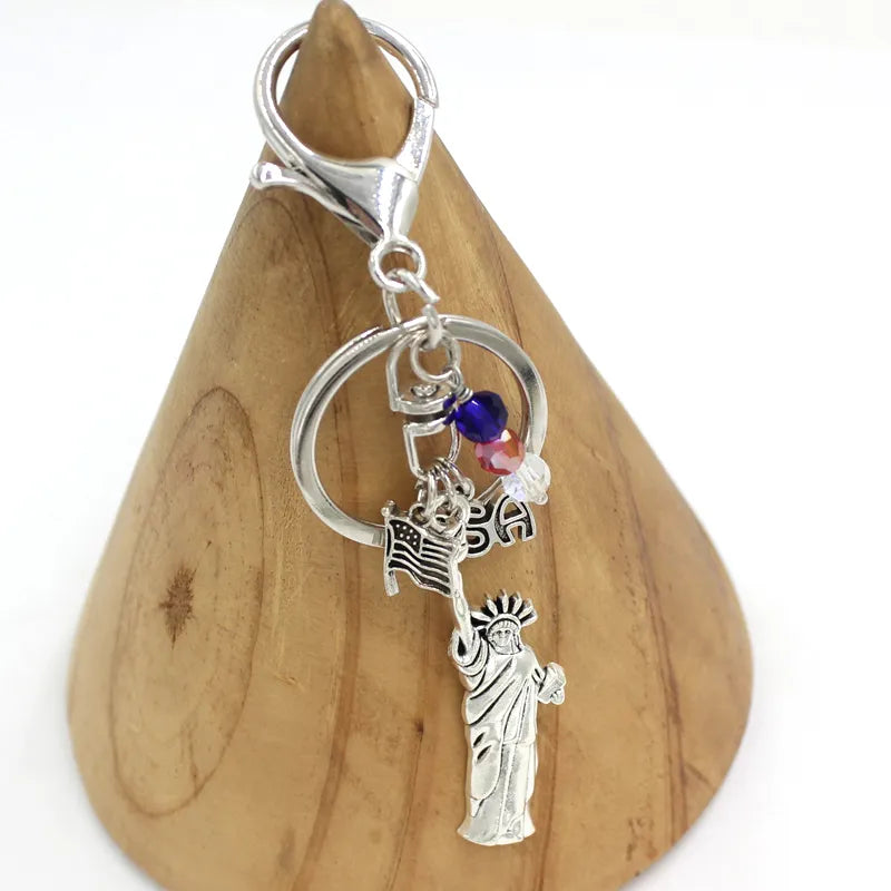 Statue of Liberty Key Chain/ Bag Pendant