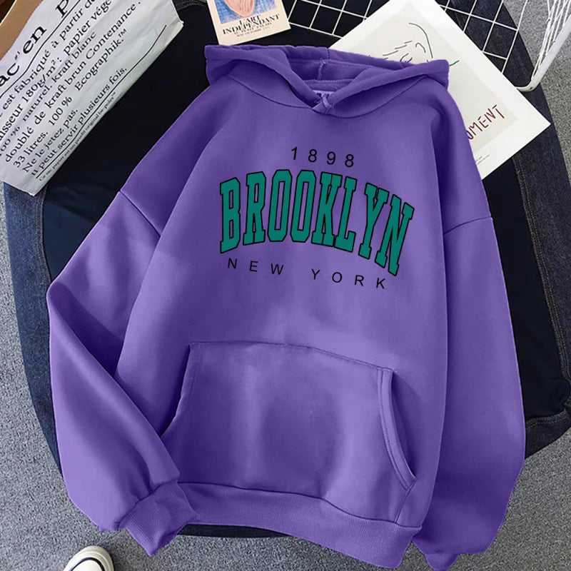 Brooklyn New York Printed Women Hoodie