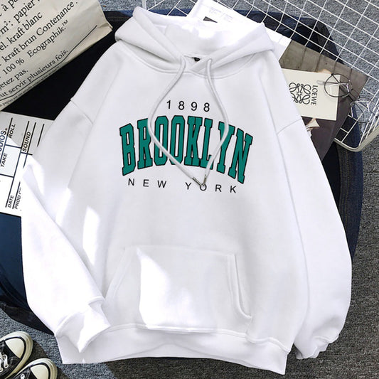 Brooklyn New York Printed Women Hoodie