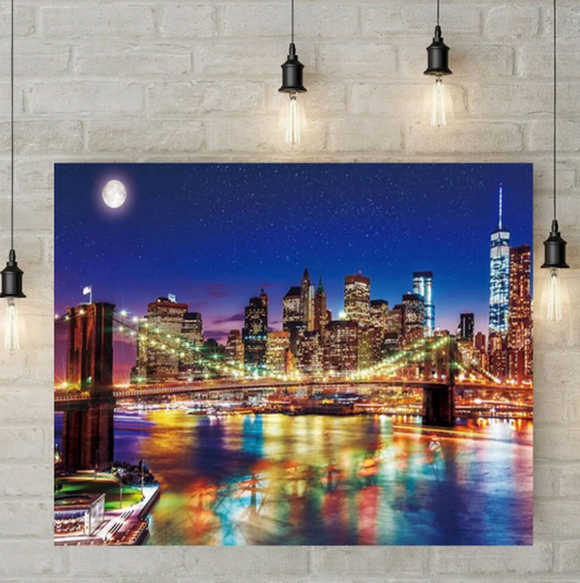 DIY-5D Diamond Painting - NYC Brooklyn Bridge