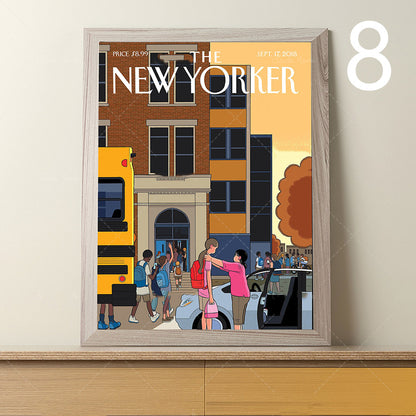 The New Yorker Magazine Cover Canvas Painting