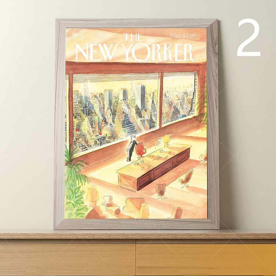 The New Yorker Magazine Cover Canvas Painting