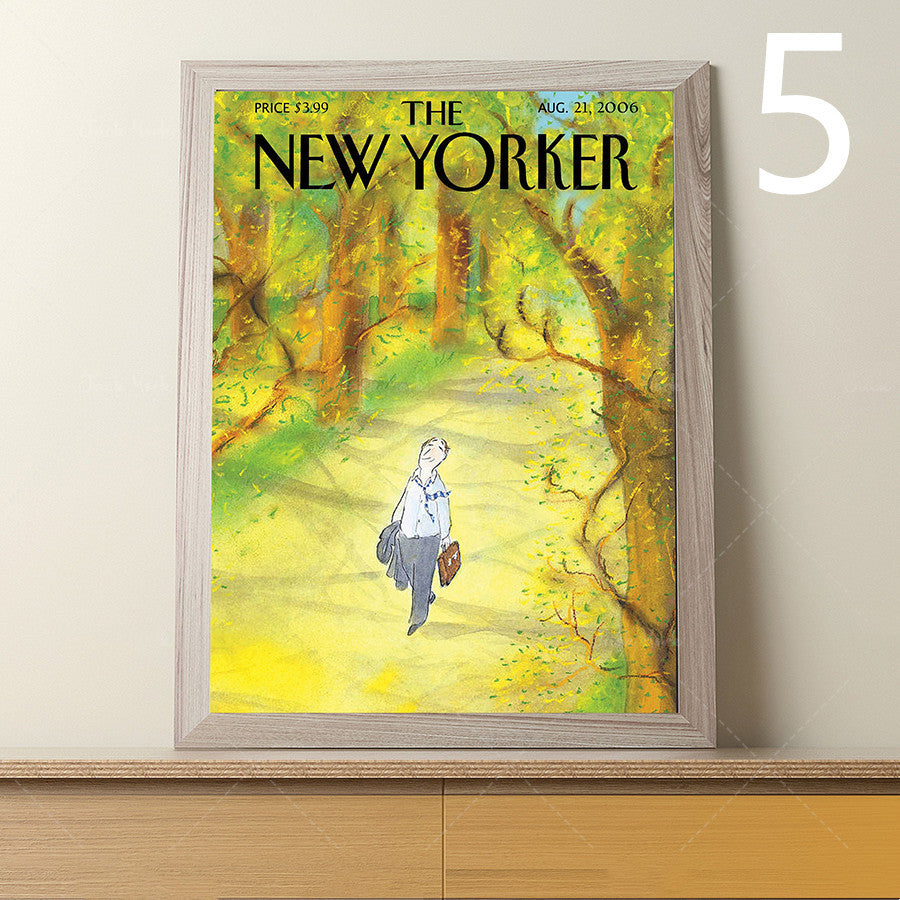 The New Yorker Magazine Cover Canvas Painting