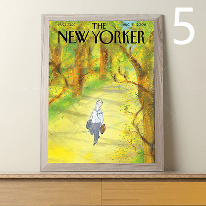 The New Yorker Magazine Cover Canvas Painting