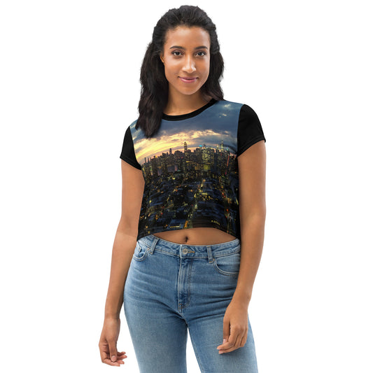 OcularNYC Signature Women Skyline Crop Top