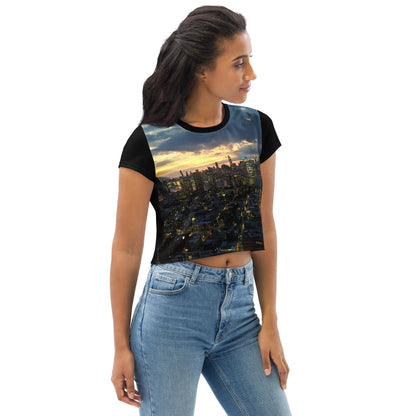 OcularNYC Signature Women Skyline Crop Top