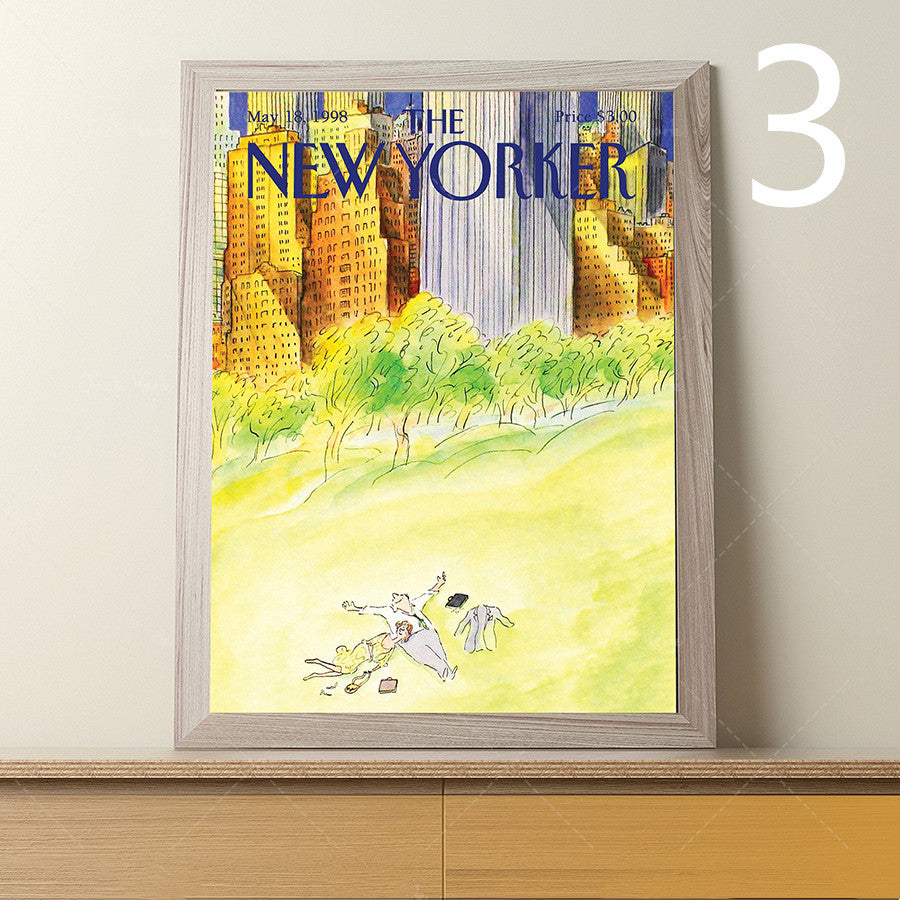 The New Yorker Magazine Cover Canvas Painting