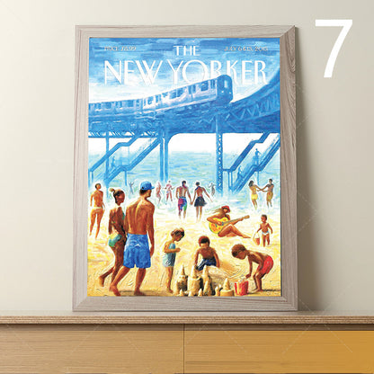 The New Yorker Magazine Cover Canvas Painting