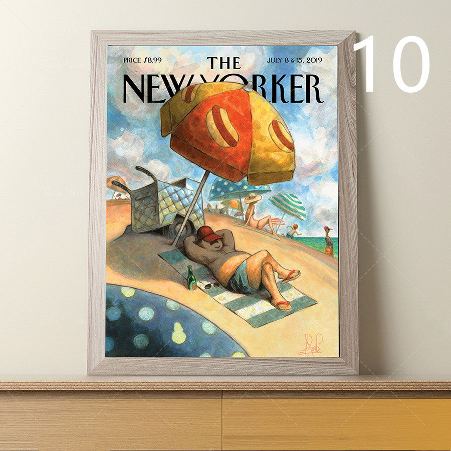 The New Yorker Magazine Cover Canvas Painting